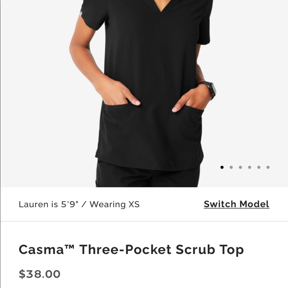 Figs Scrub SET top & bottom🖤🖤🖤Petite XS bottoms and XS top